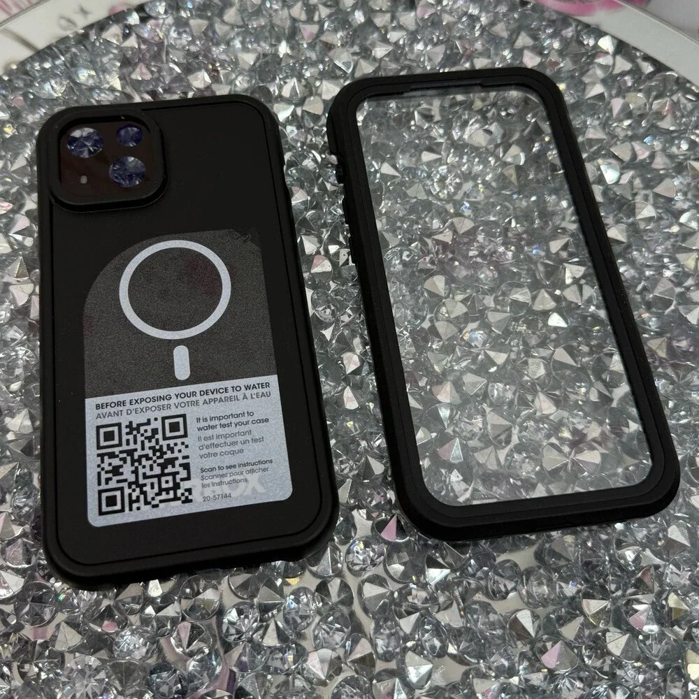 Otterbox iPhone 14 case screen protector dual Black Waterproof Phone Case